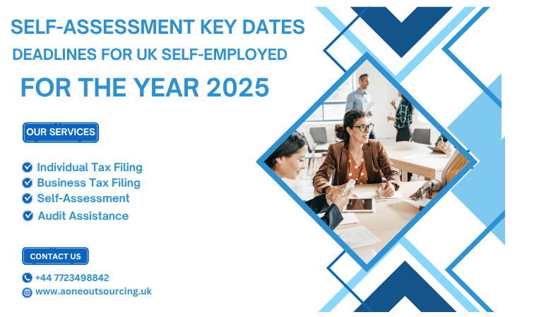 Self-Assessment Key Dates & Deadlines for UK Self-Employed for the Year 2025